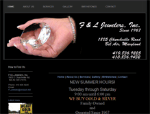 Tablet Screenshot of fandljeweler.com